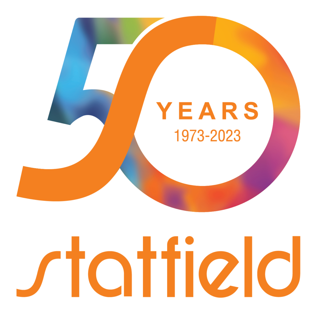 50 years statfield logo