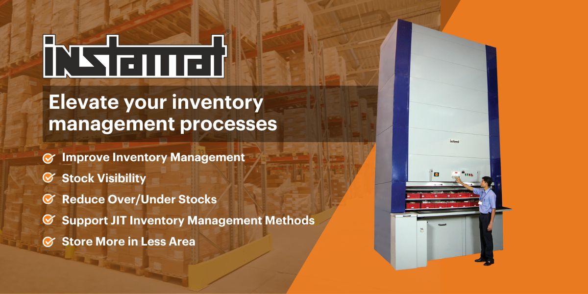 Instamat vertical storage carousels improve inventory in you warehouse