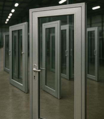 powder coating aluminium doors